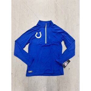 Indianapolis Colts Fanatics Defender Long Sleeve Quarter-Zip‎ Jacket Royal Small